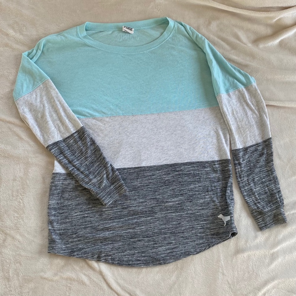 PINK Color-Block Long Sleeve